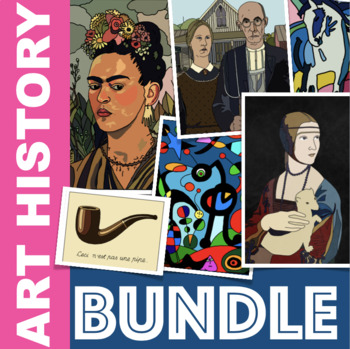 Preview of ART HISTORY Clipart bundle (Renaissance, Romanticism, Expressionism + more)