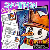 Snowman Winter Art Activity and Lesson Plan - Christmas
