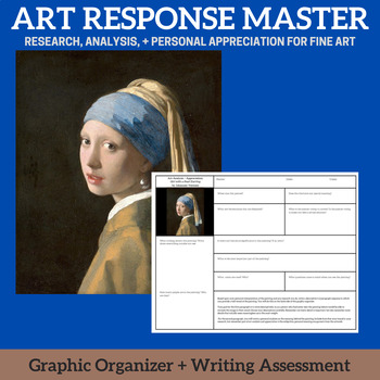 Preview of ART RESPONSE MASTER - Girl with a Pearl Earring - Analysis Paper