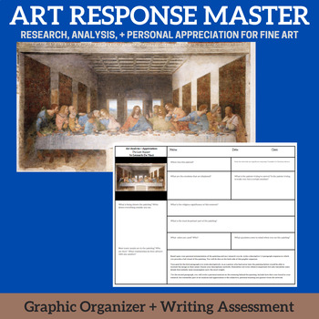 Preview of ART RESPONSE MASTER - Last Supper by Leonadro Da Vinci- Analysis Paper