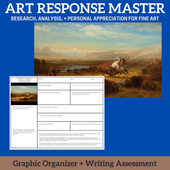 Preview of ART RESPONSE MASTER - Last of the Buffalo (Albert Bierstadt) - Analysis Paper