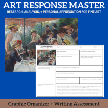 Preview of ART RESPONSE MASTER - Luncheon of the Boating Party - Analysis Paper