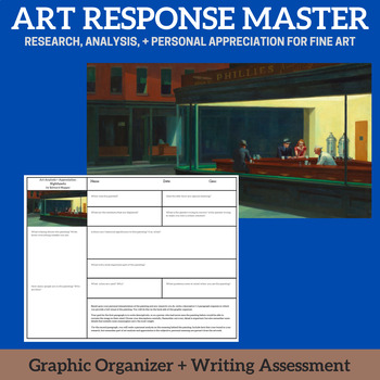 Preview of ART RESPONSE MASTER - Nighthawks by Edward Hopper - Analysis Paper