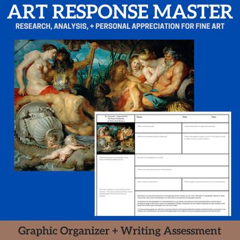 Preview of ART RESPONSE MASTER - The Four Continents by Peter Paul Rubens - Analysis Paper