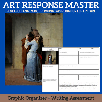 Preview of ART RESPONSE MASTER - The Kiss by Francesco Hayez - Analysis Paper