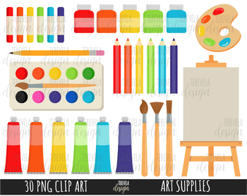 Art Supplies Picture for Classroom / Therapy Use - Great Art Supplies  Clipart