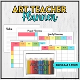 ART TEACHER PLANNER / PDF Download / Digital Planner / Pri