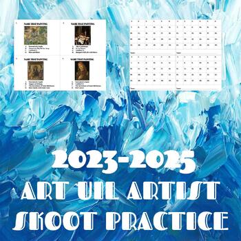 Preview of ART UIL ARTIST SKOOT PRACTICE 2023-2025
