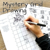 ART WORKSHEET/SUB PLAN: Mystery Scramble Grid Drawing