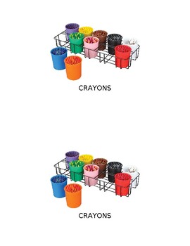 Preview of ART & WRITING SUPPLY LABELS FOR ECE OR PRESCHOOL CLASSROOM