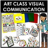 ART and CRAFTS class visual communication icons and pictur