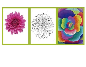 Preview of ART and FLOWERS • Montessori Cards • Flash Cards • Three Part Cards SPANISH