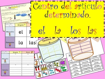Preview of ARTÍCULO DETERMINADO (EL, LA, LOS y LAS) SPANISH ARTICLE