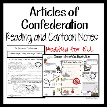 Preview of ARTICLES OF THE CONFEDERATION Readings and Doodle Notes for ELL