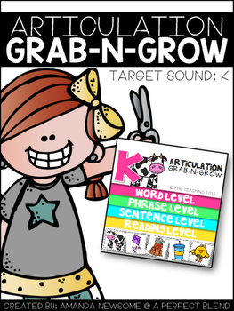 Preview of ARTICULATION GRAB-N-GROW: K