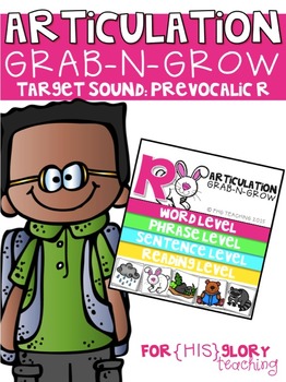 Preview of ARTICULATION GRAB-N-GROW: PREVOCALIC R/ ER/ AR