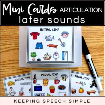 Preview of ARTICULATION MINI CARDS -  FOR SPEECH THERAPY