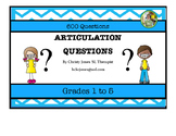 ARTICULATION -600 Questions for Articulation Practice