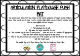 ARTICULATION SKILL AND DRILL - INITIAL SOUND PLAY DOUGH PUSH MATS