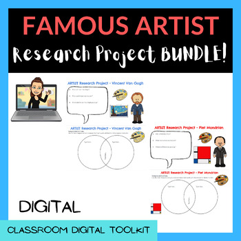 Preview of ARTIST RESEARCH PROJECT - BUNDLE (Google Slides™)