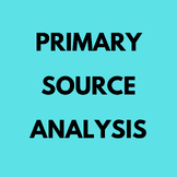 ARTWORK PRIMARY SOURCE ANALYSIS GRAPHIC ORGANIZER