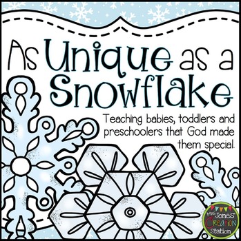 Preview of AS UNIQUE AS A SNOWFLAKE: BIBLE LESSON