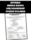 ASB Leadership Editable Course Syllabus