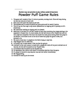 powderpuff football rules