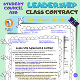 ASB/Student Council/Leadership Class Contract - Editable