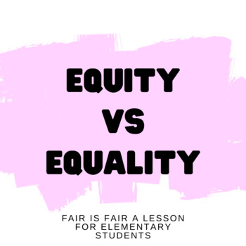 Preview of ASCA School Counseling Equity vs Equality Lesson Bundle