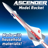 ASCENDER Rocket - Build a flying Model Rocket & Parachute 