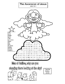 catholic ascension coloring pages