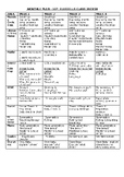 ASD Class Monthly Overview Plan