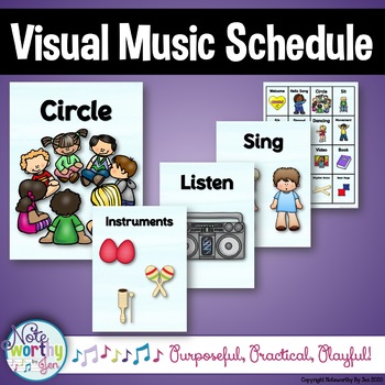 Preview of ASD Visual Schedule for Music