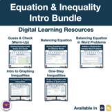 Intro to Inequalities and Equations Bundle | Google Slides