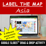 ASIA Drag & Drop Activity & Map Puzzle | Google Slides™