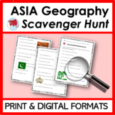 ASIA GEOGRAPHY SCAVENGER HUNT | WebQuest