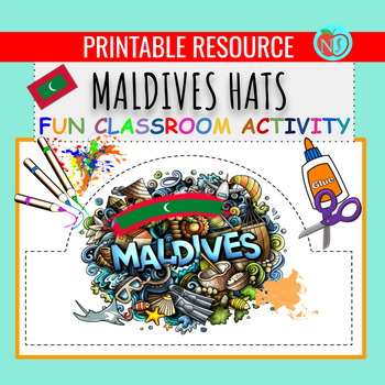 Preview of ASIAN HERITAGE MALDIVES HATS | COLOR CUT AND PASTE HAT ACTIVITY | MAKE HATS