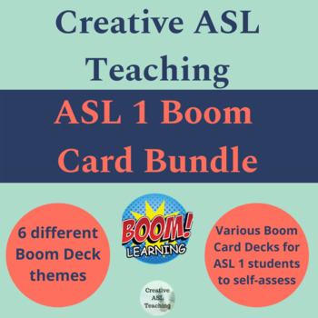 Preview of ASL 1 Boom Card Bundle