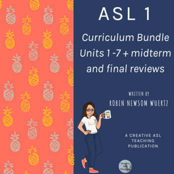Preview of ASL 1 Curriculum Bundle