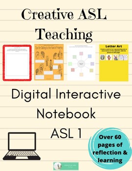 Preview of ASL 1 Digital Notebook