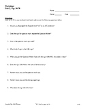 ASL 1 - Worksheet Unit 2, pgs. 54-70 Questions for Master ASL!