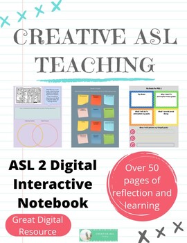 Preview of ASL 2 Digital Interactive Notebook