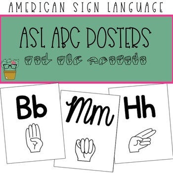 Preview of ASL ABC Alphabet Posters