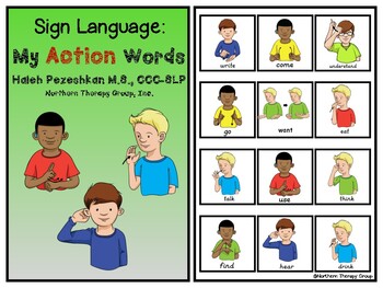 Preview of ASL Action Words Interactive Book and Activities