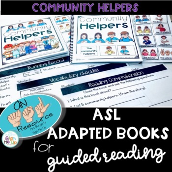 Preview of ASL Adapted Books  COMMUNITY HELPERS