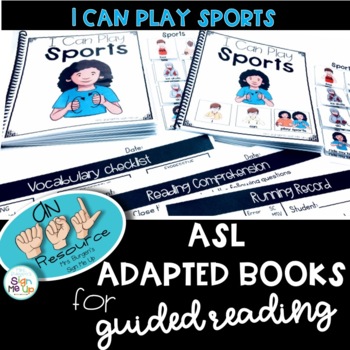 Preview of ASL Adapted Books I CAN PLAY SPORTS
