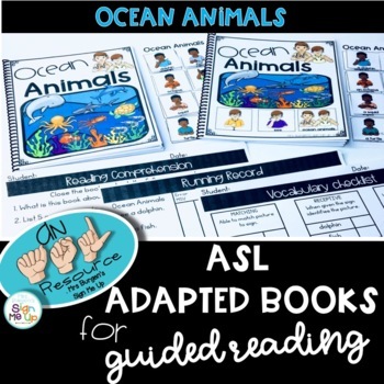 Preview of ASL Adapted Books Ocean Animals