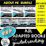 ASL Adapted books for Guided Reading ALL ABOUT ME BUNDLE