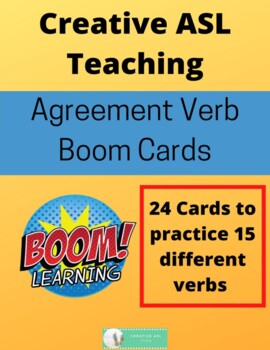 Preview of ASL Agreement Verbs Boom Cards